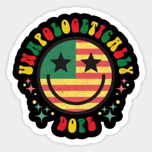 Unapologetically Dope Black History Month African American Sticker